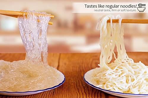 SEA TANGLE NOODLE COMPANY Sea Tangle Organic Green Tea Kelp Noodles (12oz) - Pack of 12 - Low Calorie Asian Noodles for Healthy Noodle Dishes - Gluten Free, Keto Noodle Sub for Rice Noodles, Glass Noodles, Pad Thai Noodles