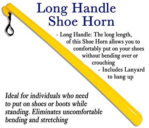 RMS RMS Premium 7-Piece Hip Knee Replacement Kit with Leg Lifter, 19 and 32 inch Rotating Reacher Grabber, Long Handle Shoe Horn, Sock Aid, Dressing Stick, Bath Sponge - for Knee or Back Surgery Recovery