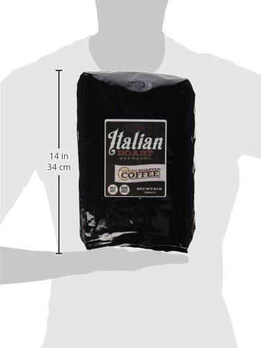 Fresh Roasted Coffee Fresh Roasted Coffee, Italian Roast, 5 lb (80 oz), Dark, Kosher, Whole Bean