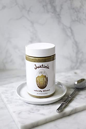 Justin's Justin's Vanilla Almond Butter, Gluten-free, Non-GMO, Vegan, Sustainably Sourced, 16 Ounce Jar (6 Pack)