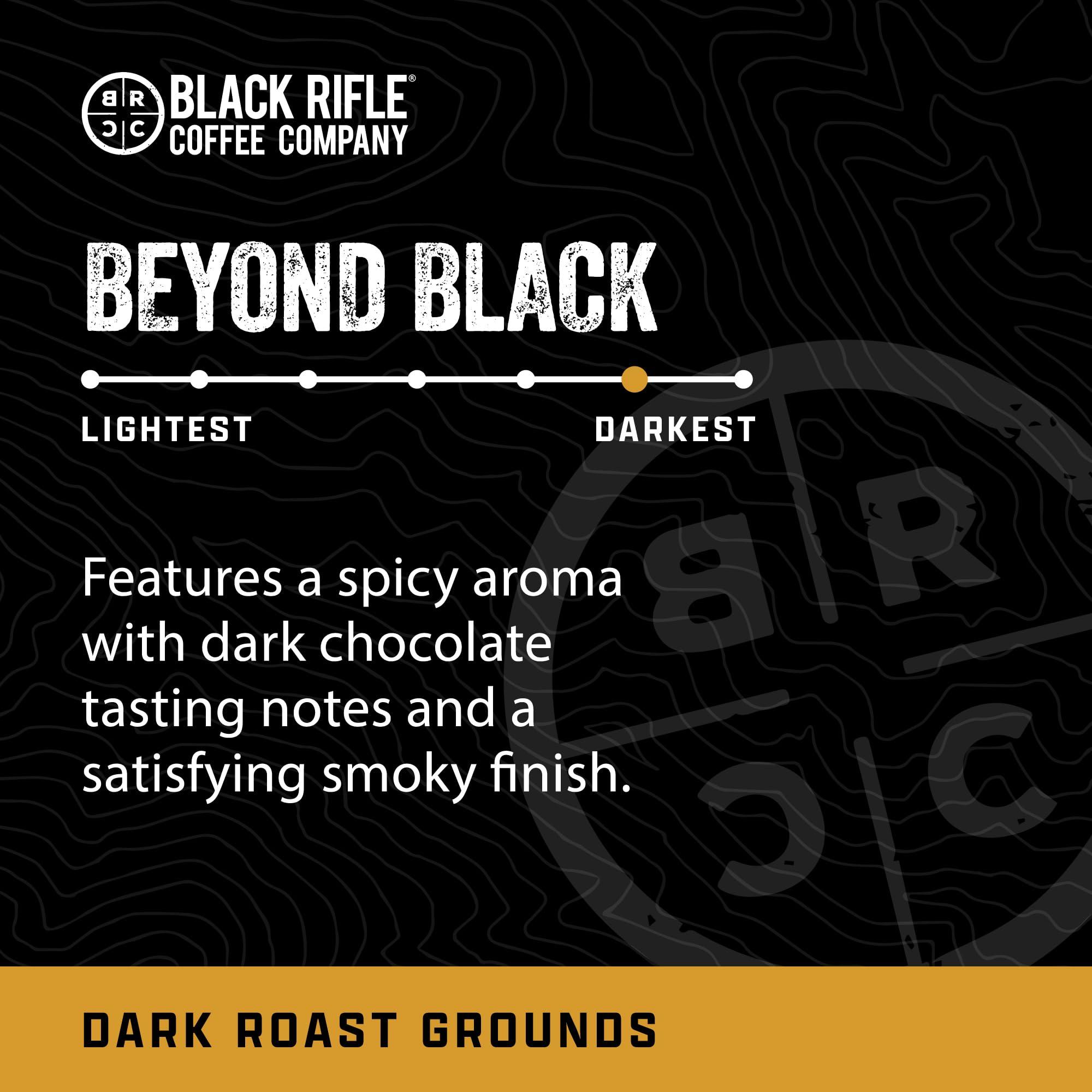 Black Rifle Coffee Company Black Rifle Coffee Company Beyond Black, Dark Roast Ground Coffee, 12 OZ Bag