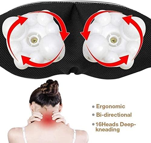 SMSOM SMSOM Back and Neck Massager - Electric Deep Kneading Massage with Heat - Massage for Muscle Relief, Tired Back, Neck, Shoulder & Legs
