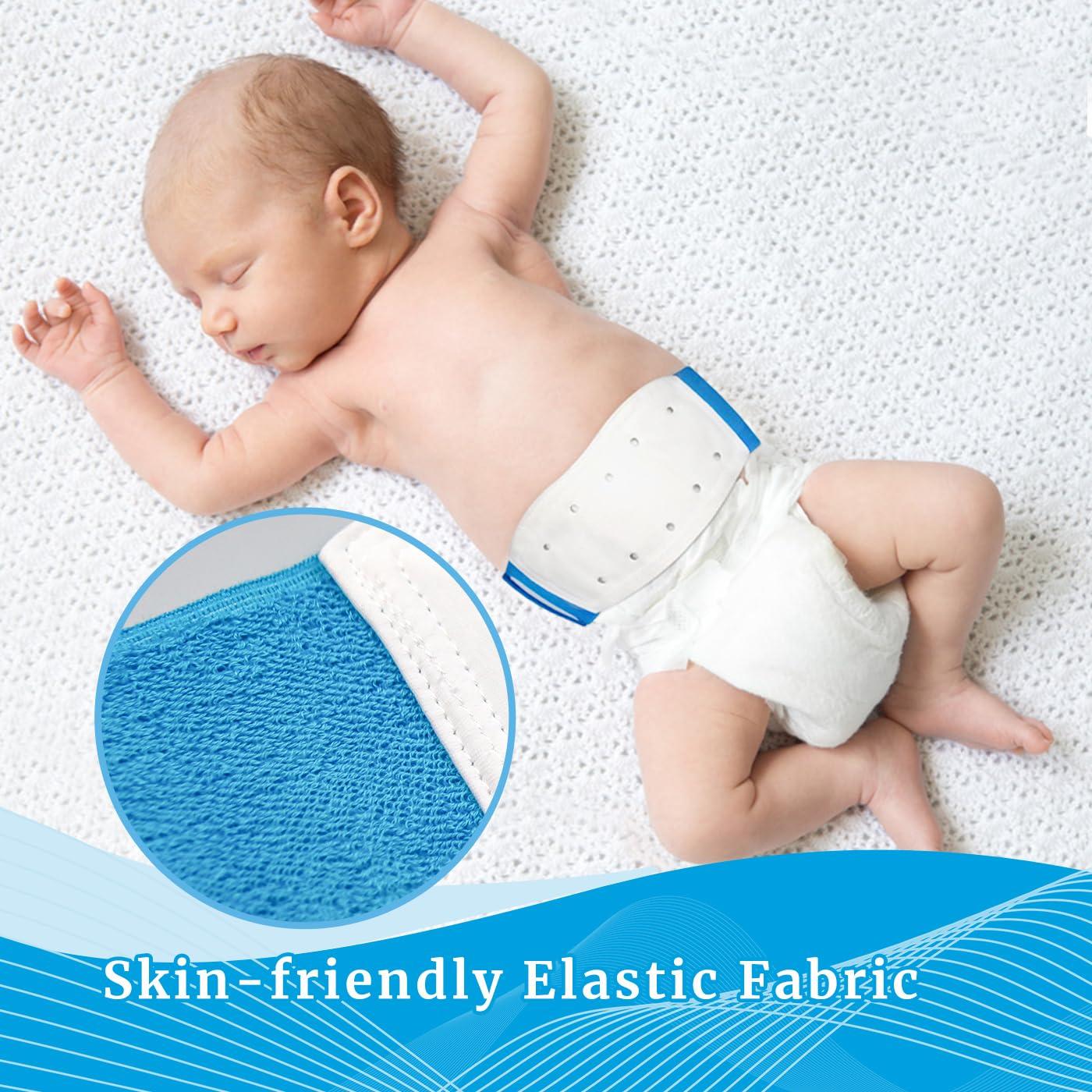 S S Baby Belly Band Umbilical Hernia Belt | Belly Button Band Navel Truss Wrap for Newborn/Infant - Soft, Skin-friendly, Adjustable