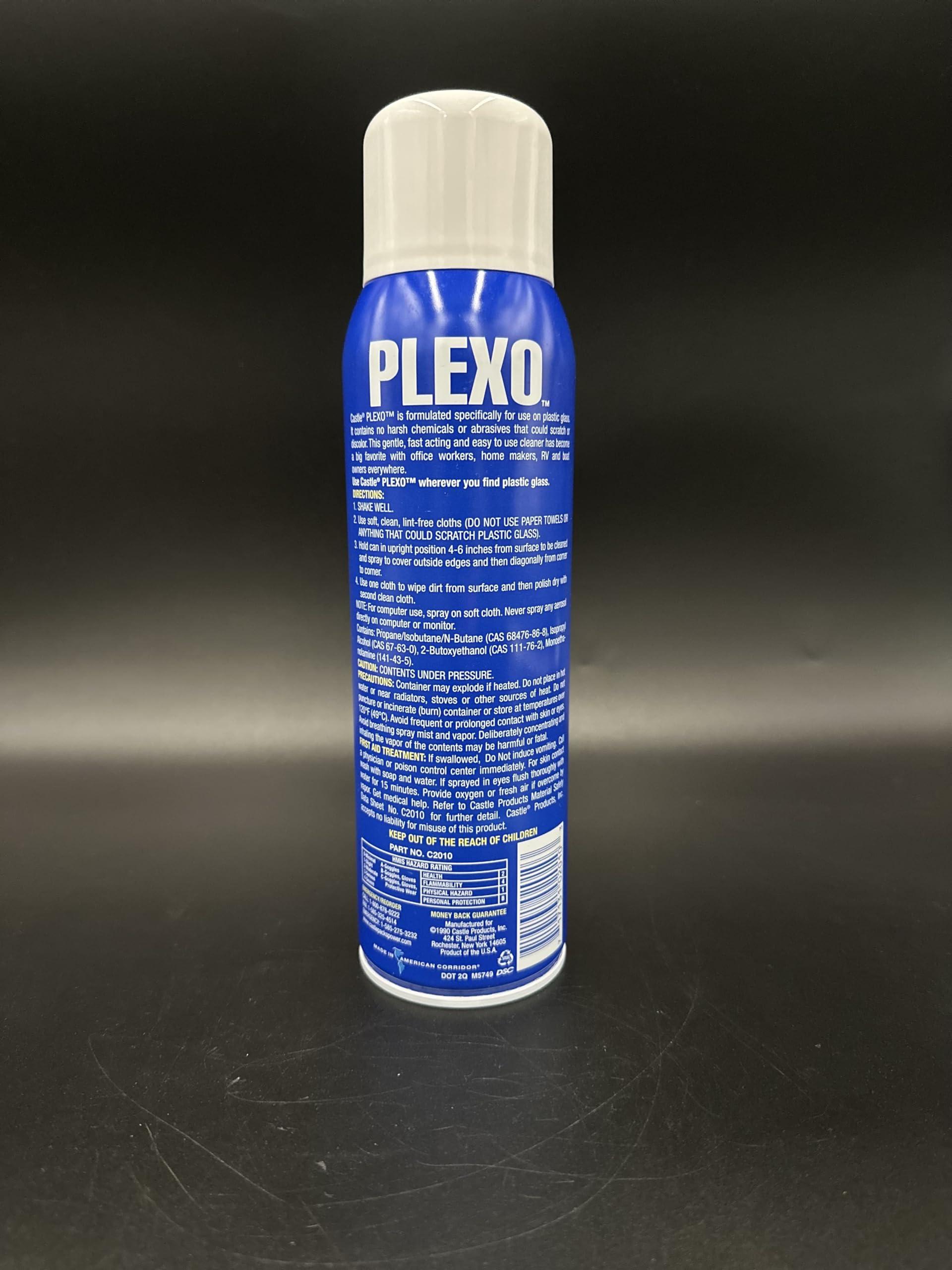 Castle Products, Inc. Castle Plexo Anti-Static Plastic Glass Cleaner, 17.75 oz