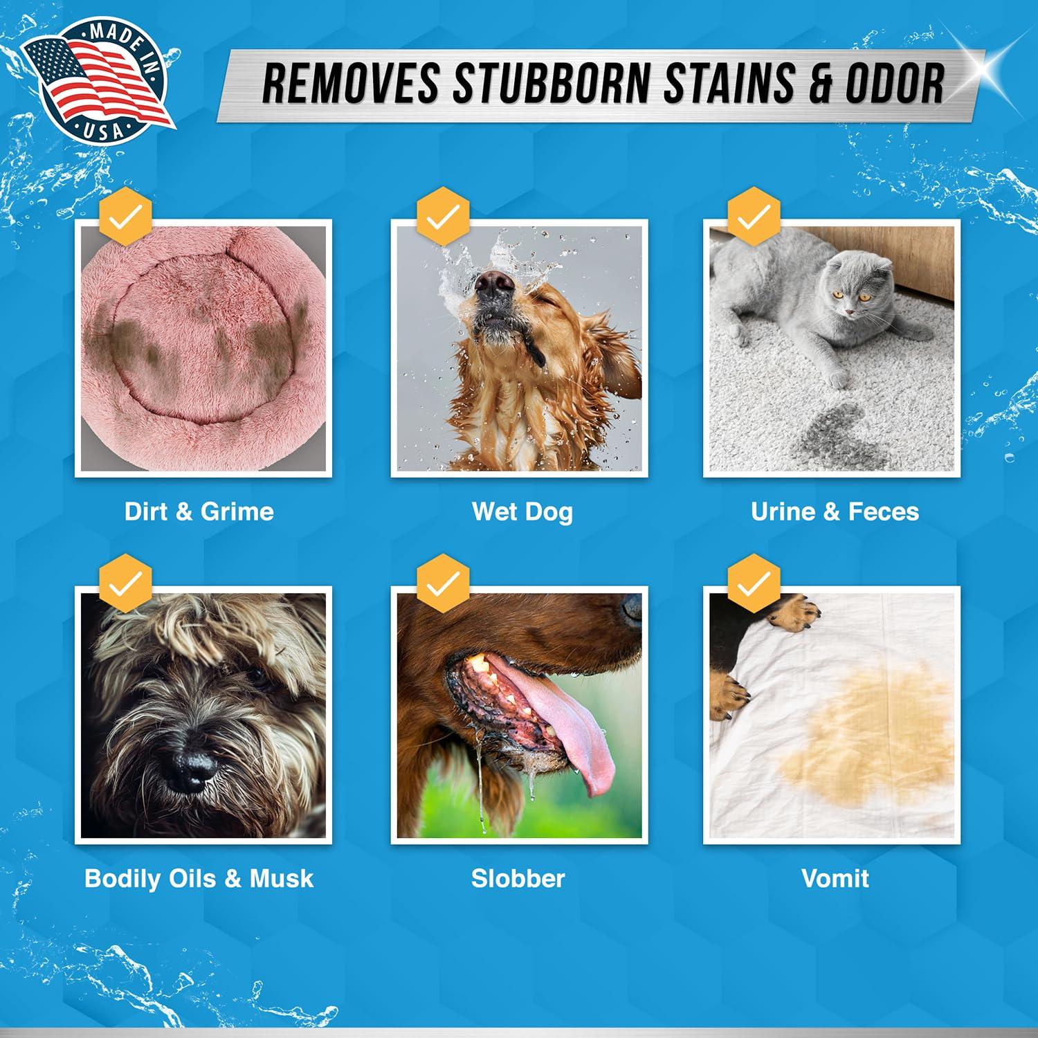 ACTIVE ACTIVE Pet Laundry Detergent and Laundry Detergent Sheets - Includes 2LB Pet Detergent Powder and 80 Load of Fresh Linen Scent Detergent Sheets