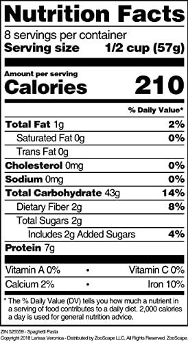 Larissa Veronica Spaghetti Pasta (8 oz, ZIN: 525559) - 3 Pack