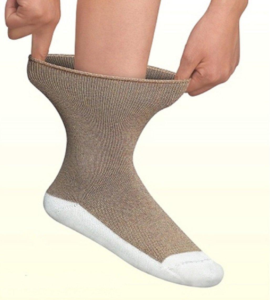 Orthofeet Orthofeet Extra Roomy Non-Binding Non-Constrictive Circulation Seam Free Socks, 3 Pack