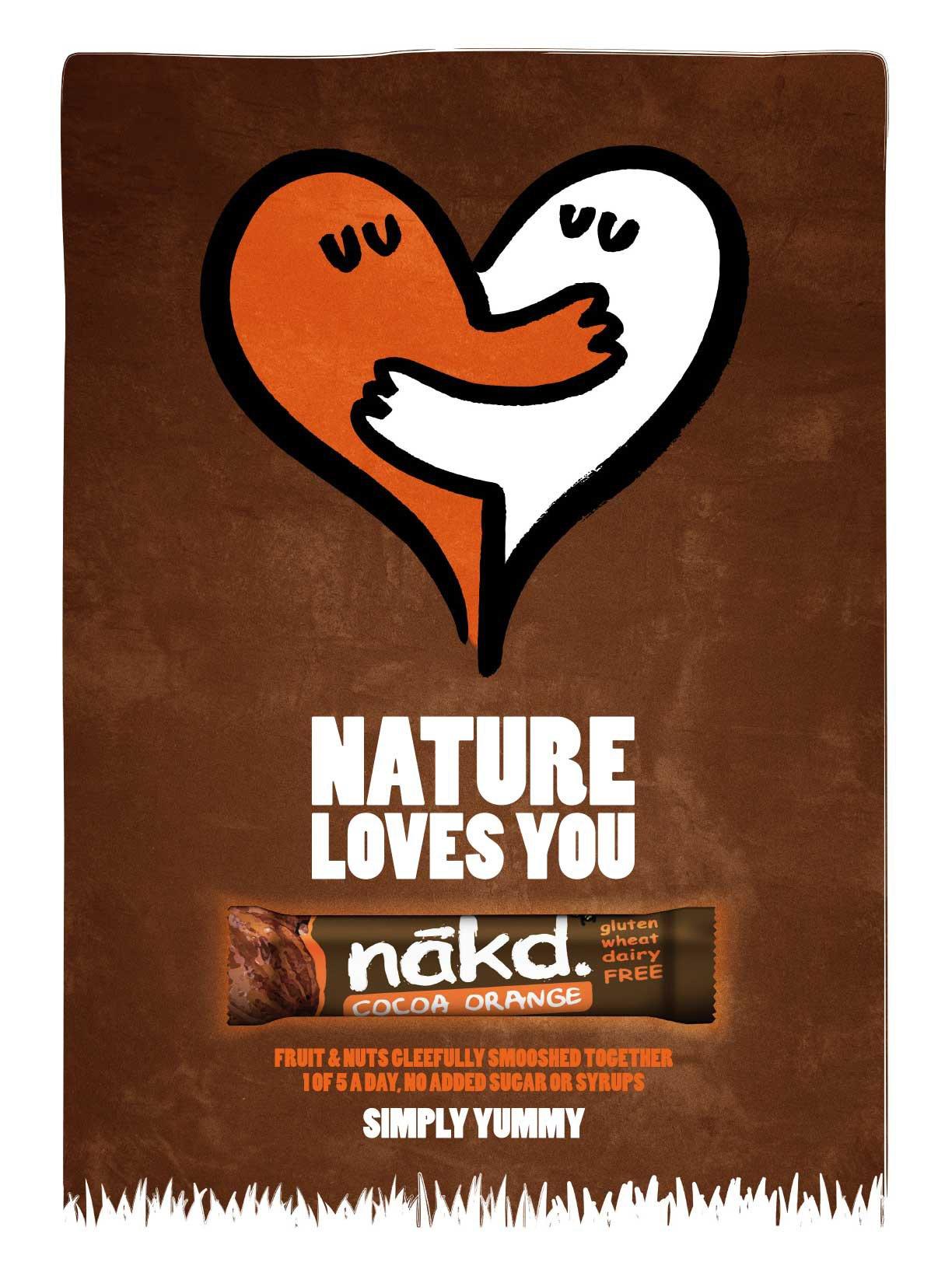 Nakd Nakd Bars, Cocoa Delight Raw Fruit and Nuts, Gluten Free, Vegan 18 Count