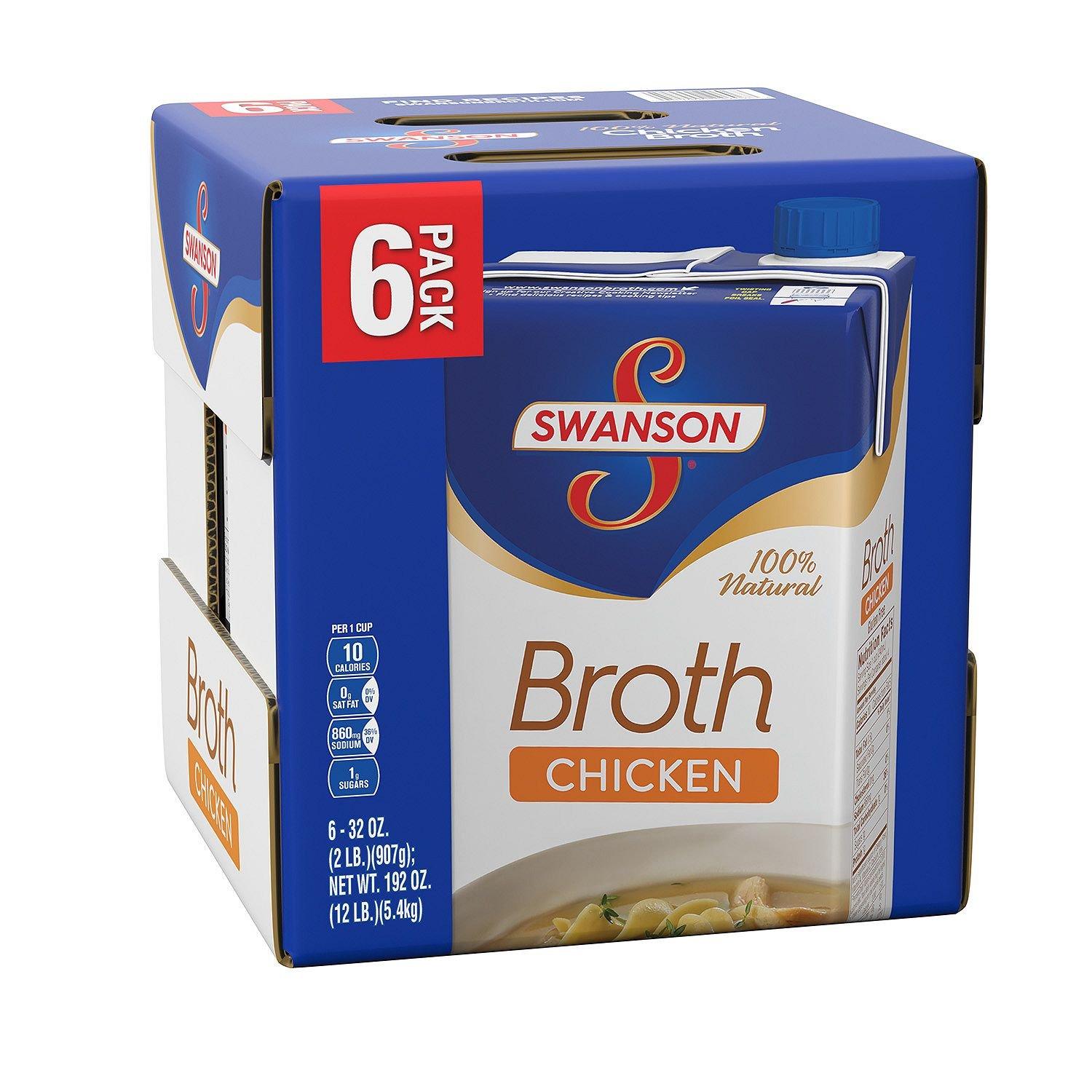 Swanson's Swanson Chicken Broth (32 Ounce, 6 Count)