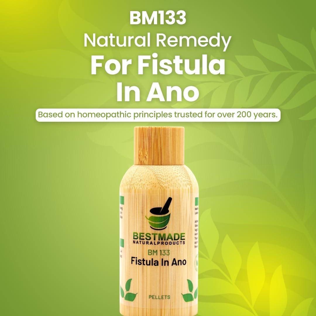 Bestmade Naturalproducts.com Fistula in Ano BM133 Pellets - Natural Remedy Discharge in Anus - Helps Normalize Bowel Movements & Relieve Throbbing Pains Drink with Water