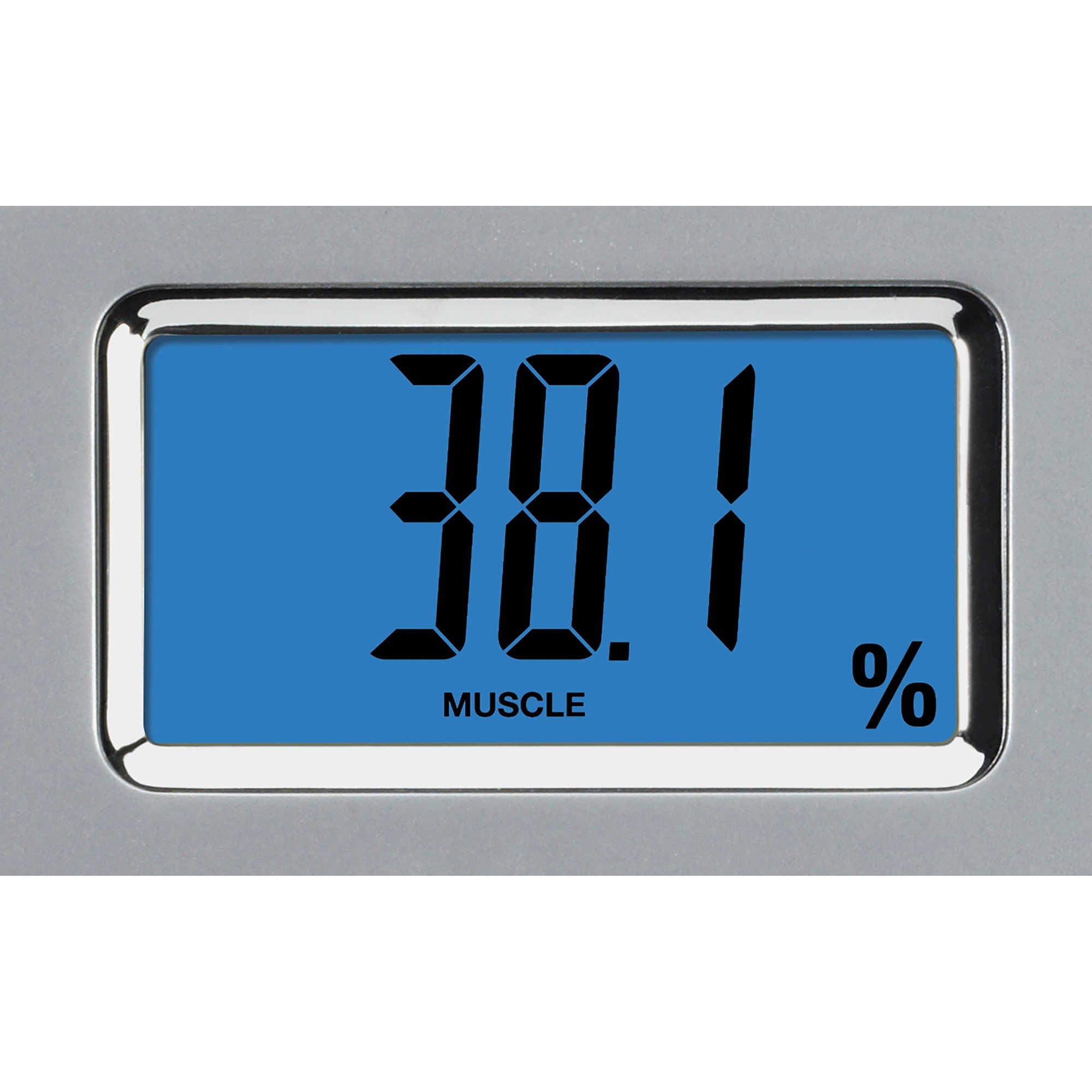 Conair Weight Watchers Scales by Conair Scale for Body Weight, Digital Bathroom Scale with Body Fat, Muscle and BMI in Clear