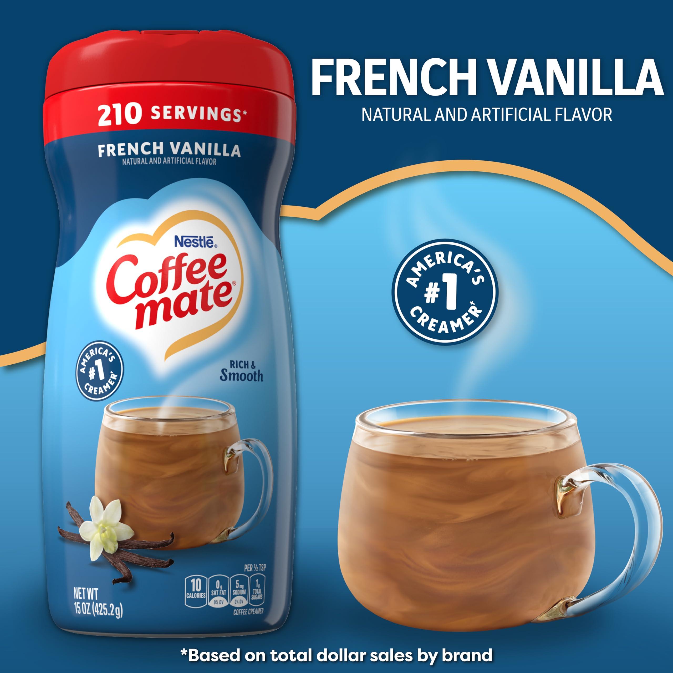 Coffee-mate Nestle Coffee Mate French Vanilla Powdered Coffee Creamer 6 Pack (15 Oz)