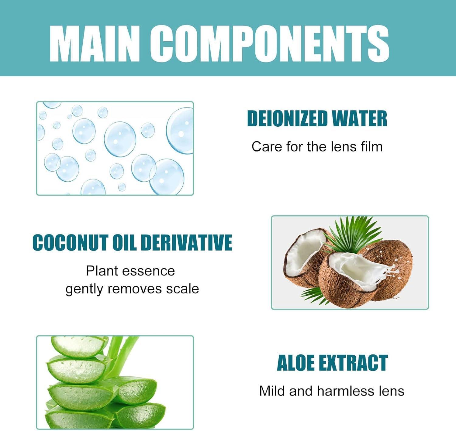 Generic Lens Scratch Remover Spray, Eyeglass Lens Scratch Remover, Glasses Scratch Remover for Eyeglasses Lens, Eyeglass Glass Scratch Repair, Glasses Cleaner Spray for Sunglasses Screen Cleaner Tool (2PC)