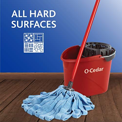 O-Cedar O-Cedar Microfiber Cloth Mop & QuickWring Bucket with Extra Refill, 2 Piece Set