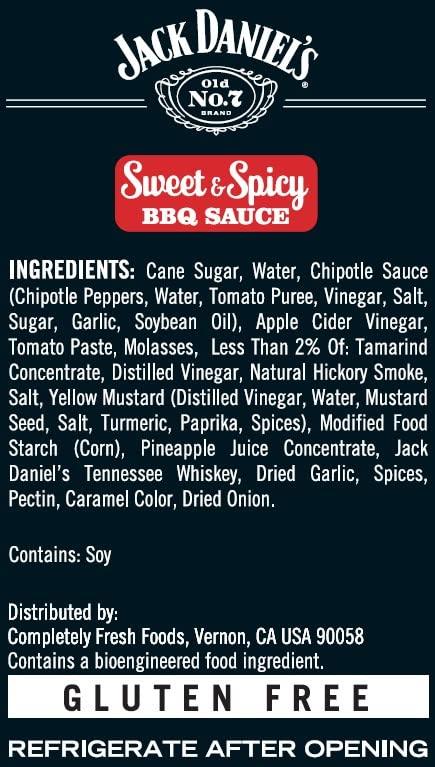 Jack Daniel's Jack Daniels, Barbeque Sauce Sweet & Spicy, 19.5 Ounce