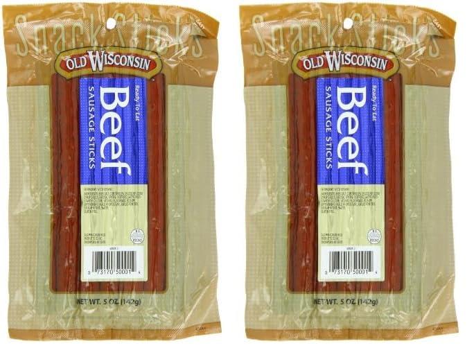 Old Wisconsin Old Wisconsin Beef Deli Sticks, 5 Ounce Package (Pack of 2)