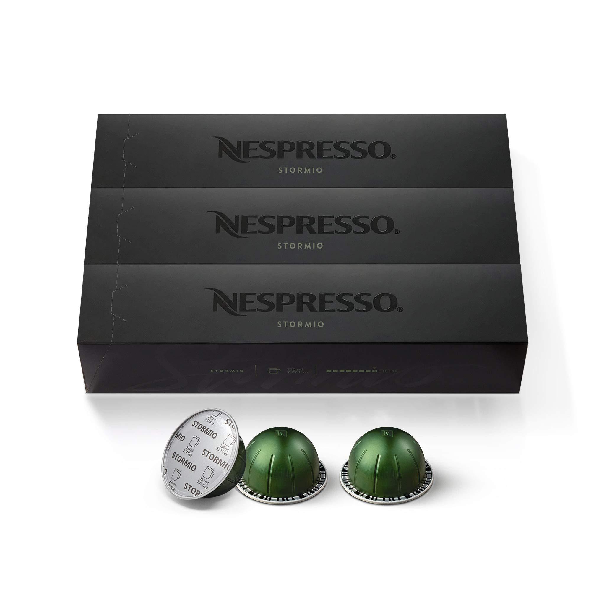 Nespresso Nespresso Capsules VertuoLine Espresso Variety Pack (50 Count) + Stormio Dark Roast Coffee Pods (Pack of 3)