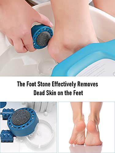 N\\A Foot Spa Bath Massager, Quick Heating Adjust the Temperature Bubble, with Grindstone for Household Use