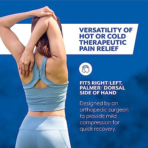 Brownmed Brownmed Polar Ice Hot/Cold Glove - Therapy Glove - Support for Arthritis, Fibromyalgia and More - Large