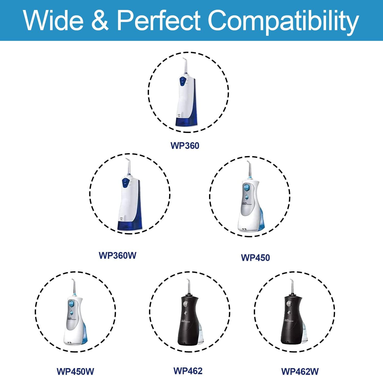 YANZHI Charger for Waterpik Replacement Waterpik WP360 WP462 WP462W WP450 WP468 WF-13 WP-100 YLA-03010 Series Water Flosser Wall Power Supply Adapter Charging Cord