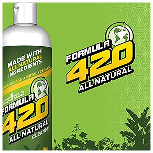 Formula 420 ALL NATURAL Formula 420 Pipe Cleaner - Cleans - Glass, Pyrex, Metal, Ceramic 16 Ounce