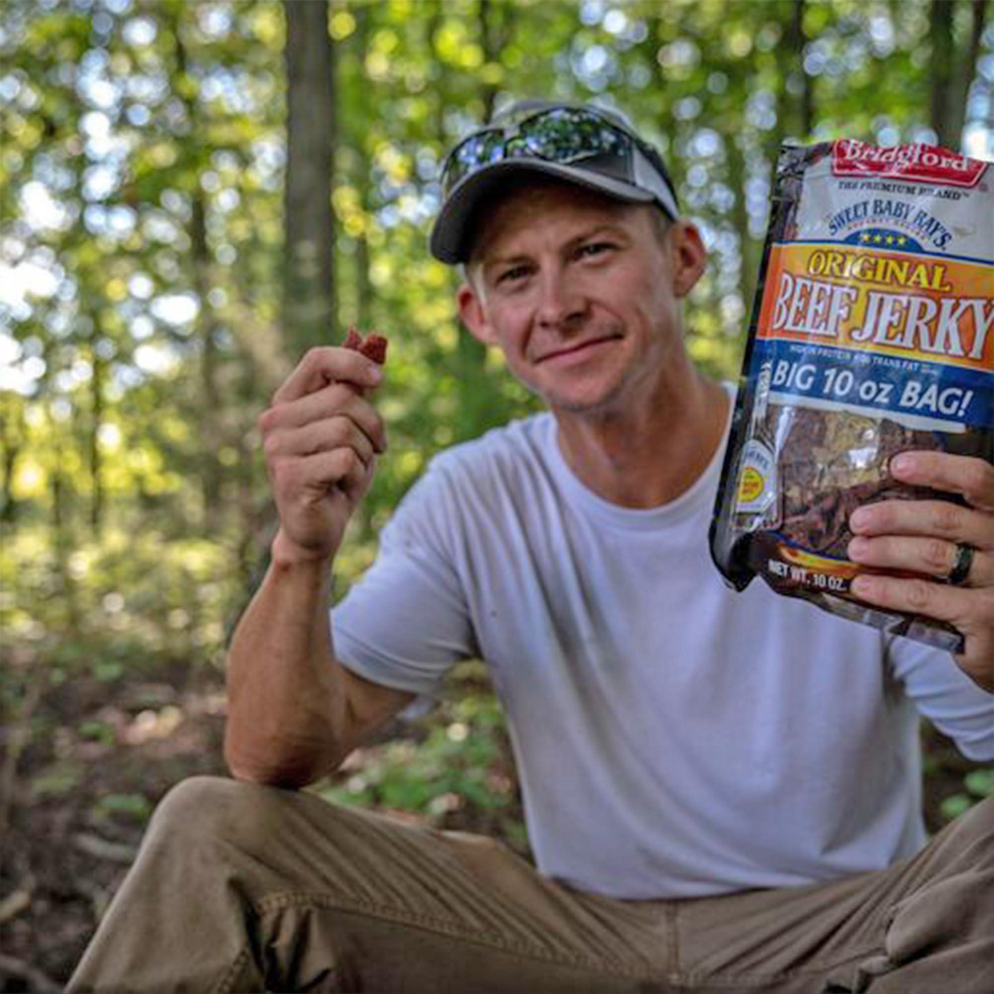 Bridgford Bridgford Sweet Baby Rays Beef Jerky Original 10 oz Pack of 6 - Healthy Beef Jerky for Your Dietary Preferences - Ready-To-Eat High Protein Beef Jerky for On-the-Go Snacking and Busy Lifestyles