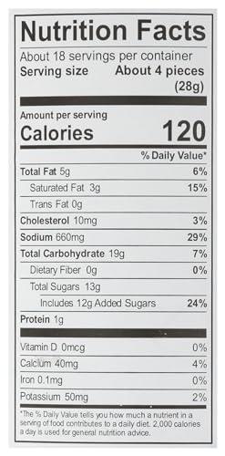 Sanders Sanders Milk Chocolate Sea Salt Caramel Thins, Kosher, 18 Ounce (Pack of 6)