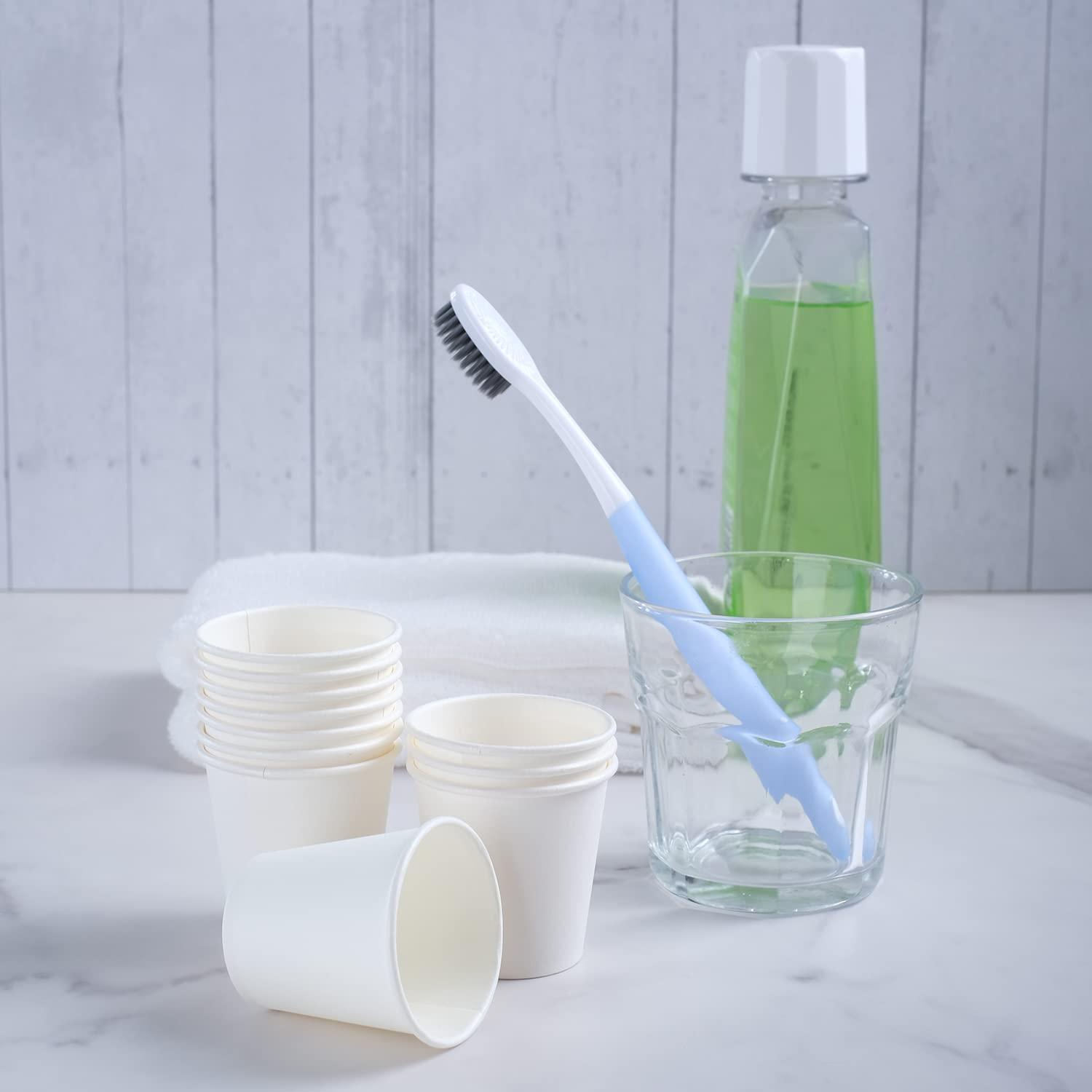Lamosi Lamosi 300 Pack 3 oz Paper Cups for Bathroom, Disposable Small Mouthwash Cups, Espresso Cups, 3oz Mini Cups for Travel, Party, Picnics, Home, Applicable to Cup Dispenser