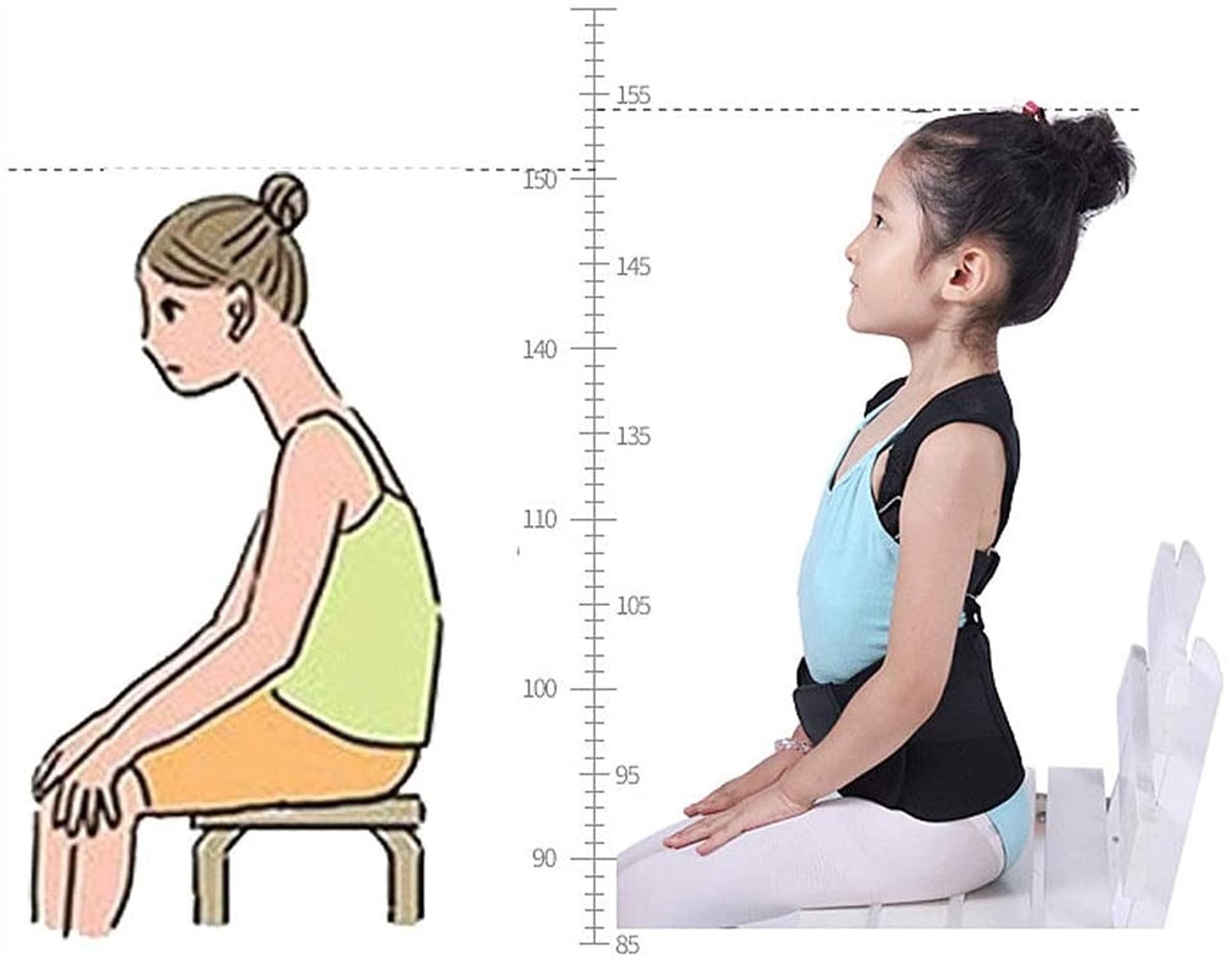 XFYJR XFYJR Back Posture Corrector - Kids Hunchback,Best Brace Help to Improve Posture Adjustment Teenager ShoulderLower Back Pain Relief Belt (Size : Medium)