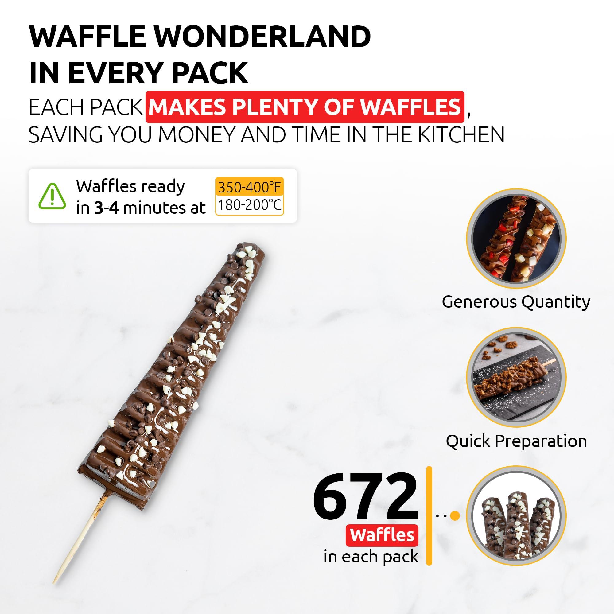 MIXES OLDSOUL OldSoul Professional Popstick Waffle Mix | Stick Waffles Dough Mix | Chocolate Flavor | 30 Lbs | 672 Waffles (30 Lbs, Traditional)