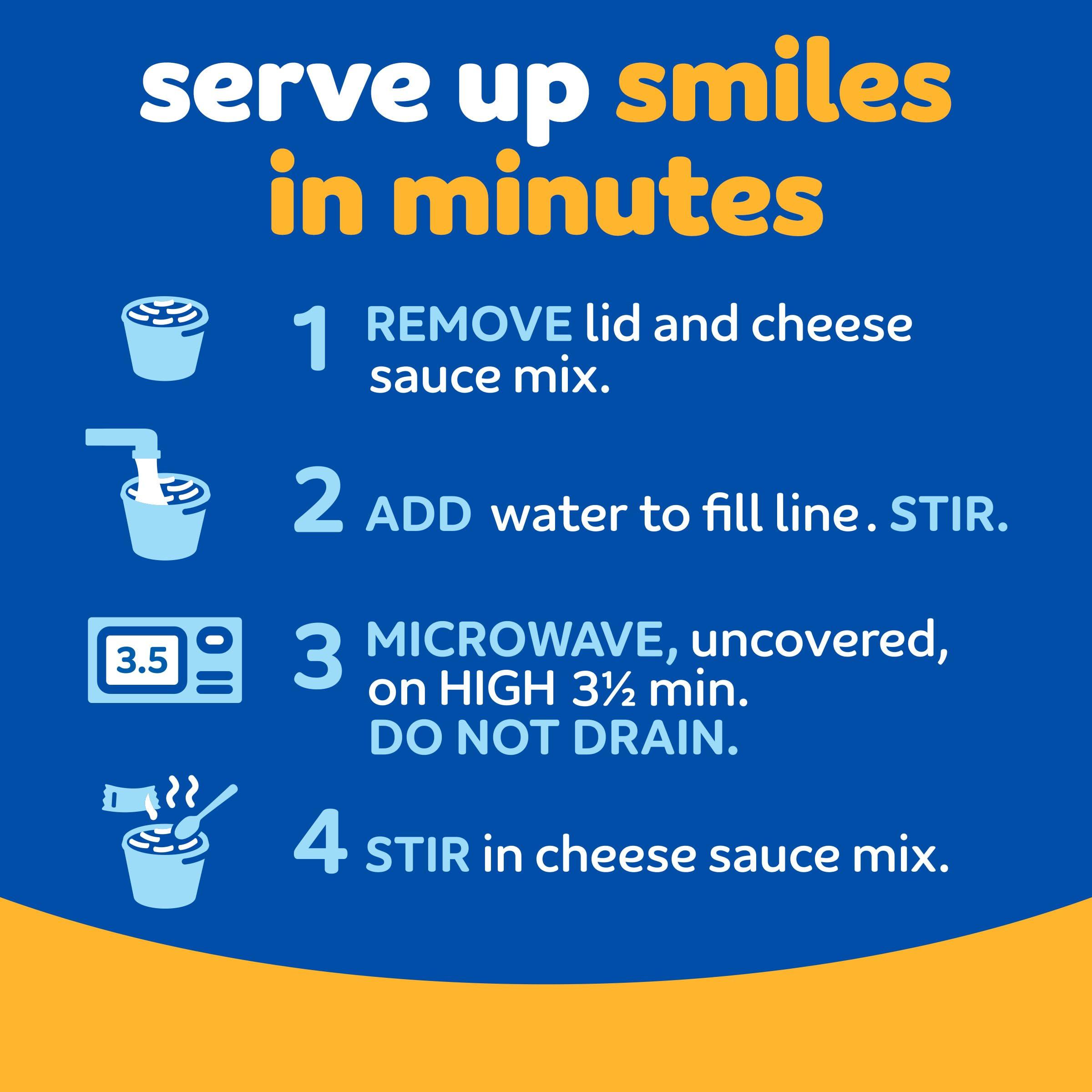 Kraft Mac & Cheese Kraft Original Easy Microwavable Macaroni and Cheese Cups (8 ct Box, 2.05 oz Cups) (Pack of 2)