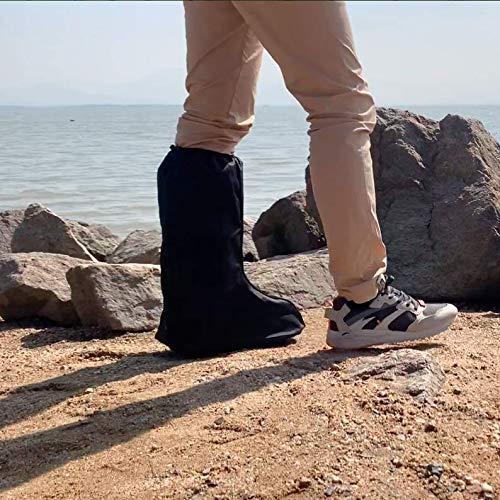 ARUNNERS ARUNNERS Medical Boot Cover Walking Brace Orthopedic Fracture Cast with Integrative Slip-Resistant Rubber Sole (Black, Tall, Small)