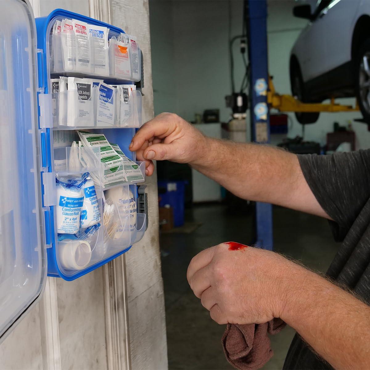 First Aid Only First Aid Only 91247 OSHA-Compliant First Aid Kit, All-Purpose 100-Person Emergency First Aid Kit for Business, Worksite, Home, and Car, 335 Pieces