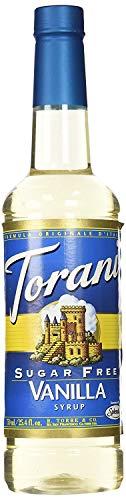 Torani Torani Sugar Free Vanilla Flavoring Syrup, 750mL (25.4 Fl Oz) Bottle Individually Boxed, With Black Pump