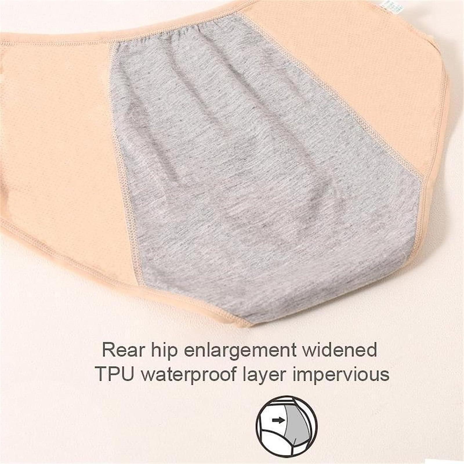 UPIKIT Everdries Leakproof Panties for Over 60#s, 4/8PCS Leak Proof Underwear for Women, Incontinence Underwear (4pcs-b, 4X-Large)
