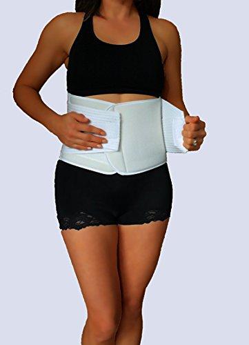 Alpha Medical Alpha Medical Double Closure Abdominal Hernia Binder; Abdominal Hernia Support; Hernia Reduction (Small)