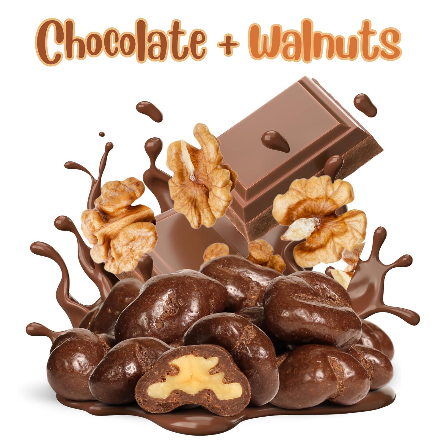 It\'s Delish Milk Chocolate Covered Walnuts by It\'s Delish, 48 Oz Jumbo Container | Milk Chocolate Covered Walnut Candy Nuts Bulk Walnuts Chocolates Sweet & Crunchy Nut Snack | Kosher Dairy