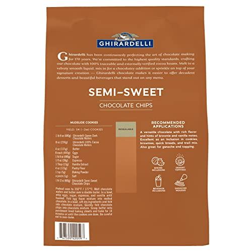 Ghirardelli Chocolate Company Ghirardelli Chocolate Company Semi-Sweet Chips 1000 per lb., 5lb (Pack of 2)