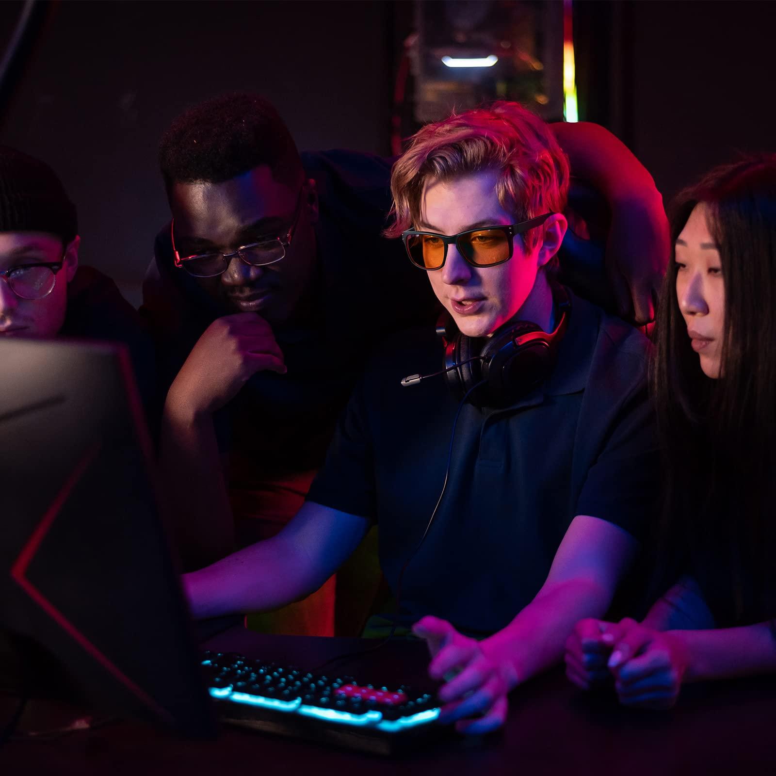 Okany Okany Blue Light Blocking Glasses Gaming Computer Glasses Powerful Professional Screen Filter, 4.0 Upgraded Technology Anti-Fatigue Anti Glare UV Protection & Eyestrain Game Glasses for Women Men