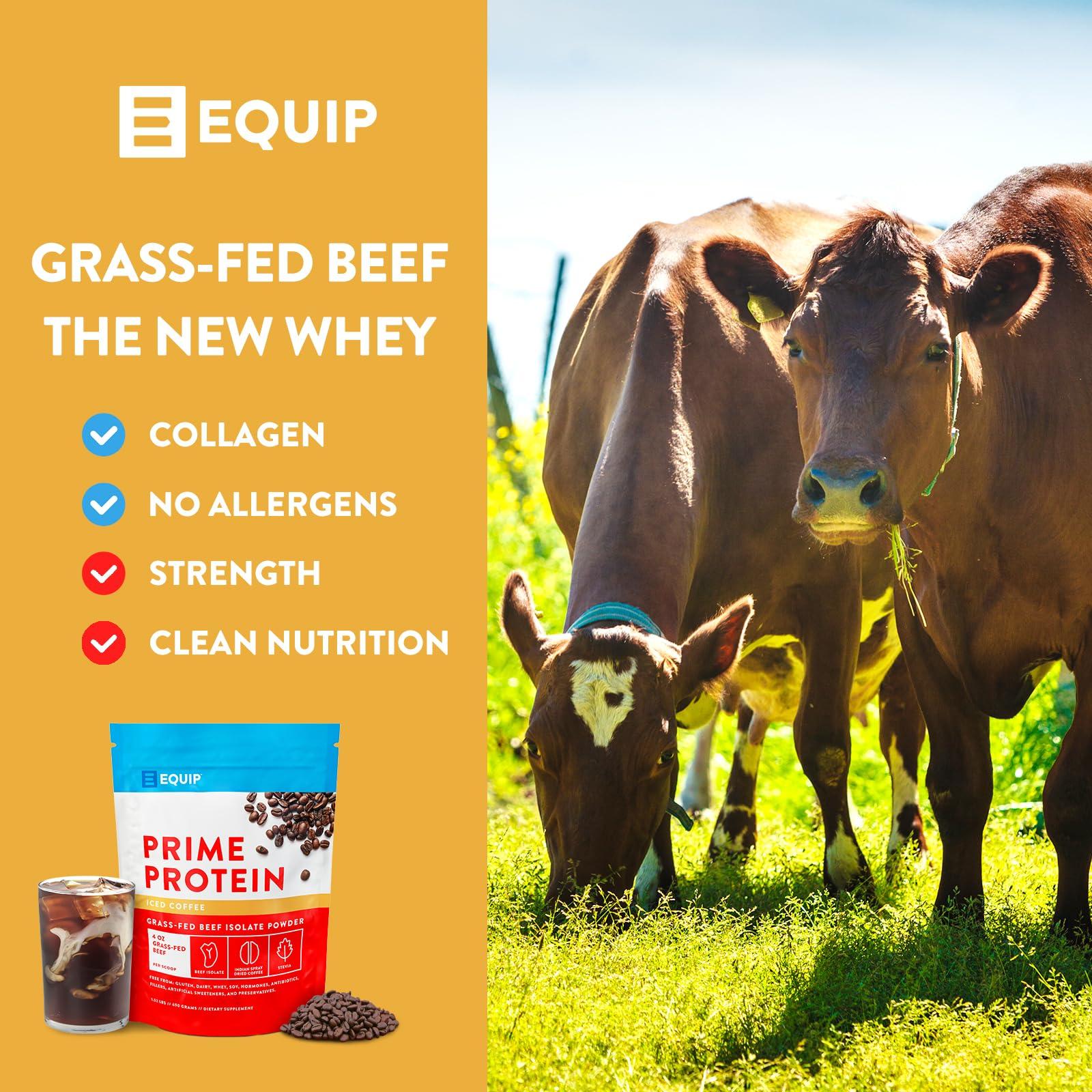 Equip Equip Foods Core Colostrum Powder & Prime Protein Powder Iced Coffee