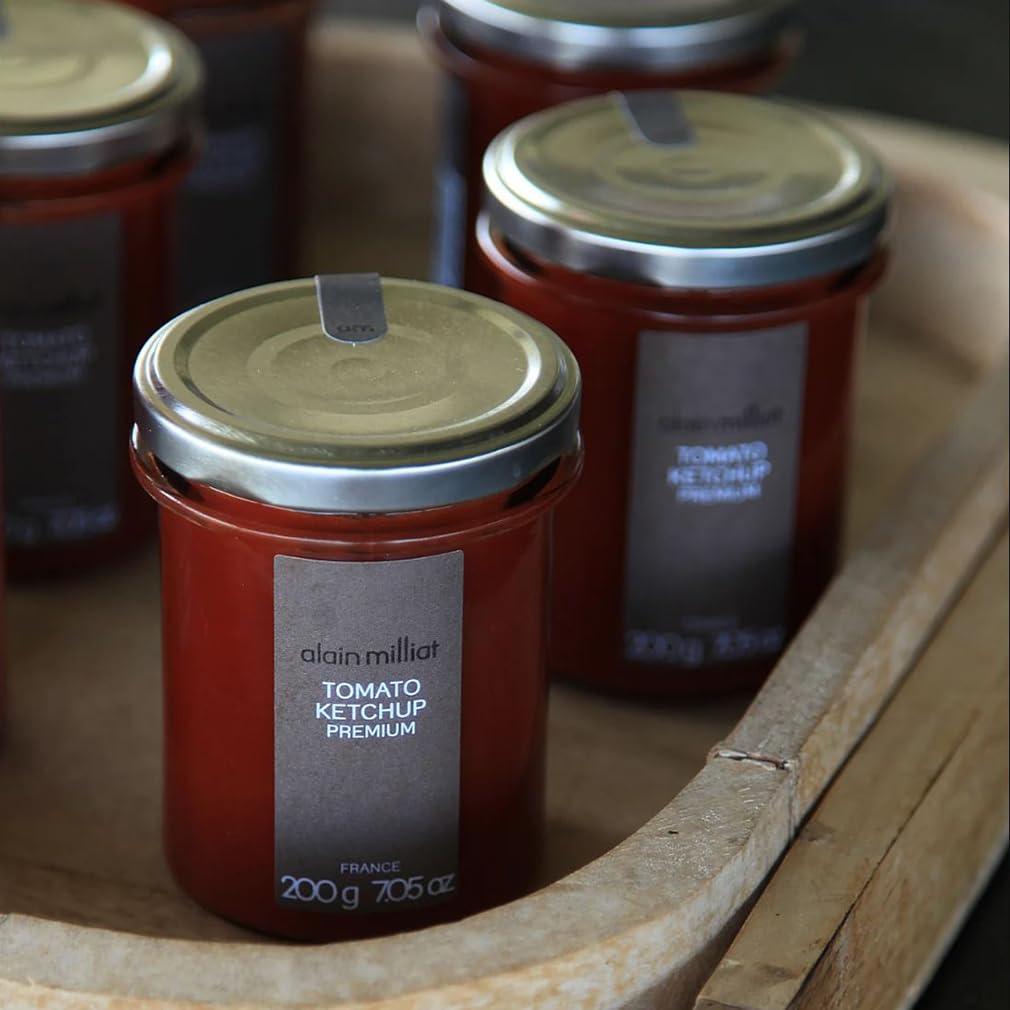 Alain Milliat Alain Milliat Gourmet Tomato Ketchup, 7.05 Oz (One 200g Glass Jar) | Imported, Made in France.