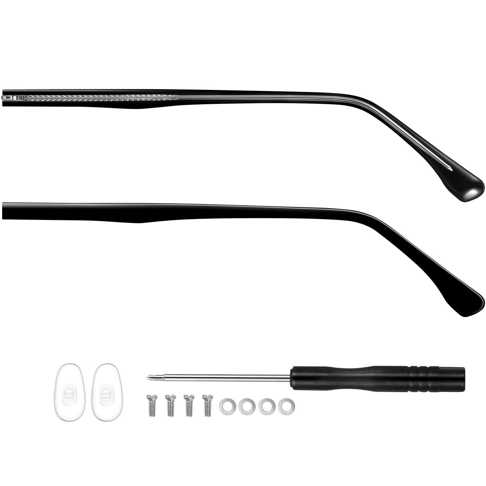 Healeved Healeved 1 Pair Eyeglass Temple Replacement Metal Glasses Replacement Temple Glasses Arm Replacement Eyeglasses Arms Legs Replacement Glasses Repair Kit