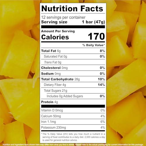 jonesbar JONESBAR (Mango Almond, 12 Count (Pack of 1)) USDA Organic Fruit & Nut Bar, Non-GMO, Kosher, Vegan, Gluten Free, Simple Snack Bar