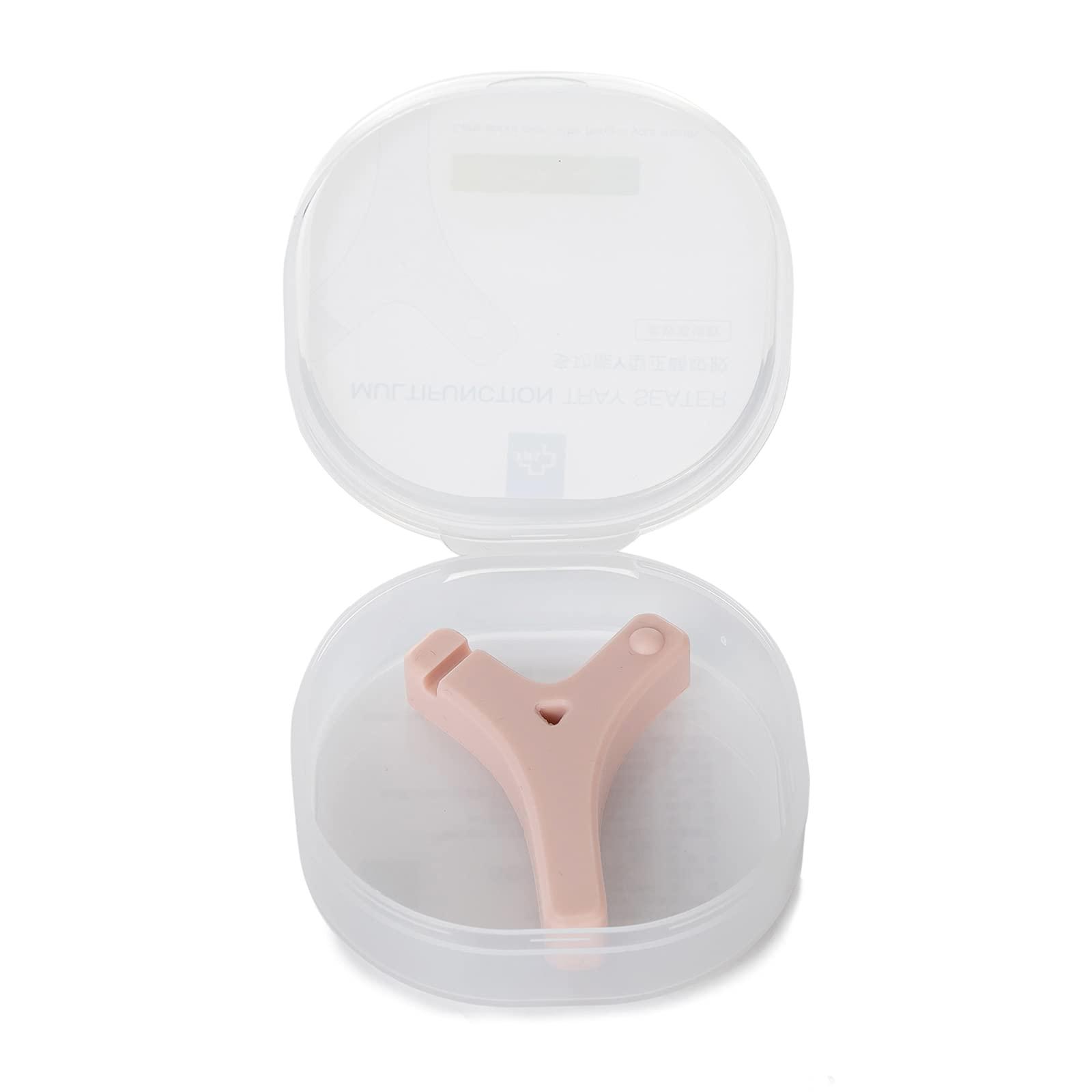 Zeenchoice Zeenchoice Orthodontic Aligner Chewies Dental Chompers Trays Seaters Multifunctional Y-shaped Orthodontics Chew for Clear or Metal Braces with Storage Case Help Correct Pink/Peach Scented flavor