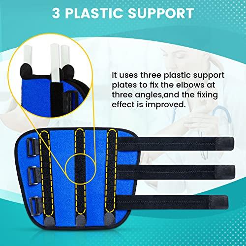 Sylong Elbow Brace for Ulnar Nerve Entrapment Cubital Tunnel Syndrome for Women and Men, Arm Splint Left & Right Elbow Support Immobiliser for Straighten Arms to prevent Elbow Bending While Sleeping - L/XL