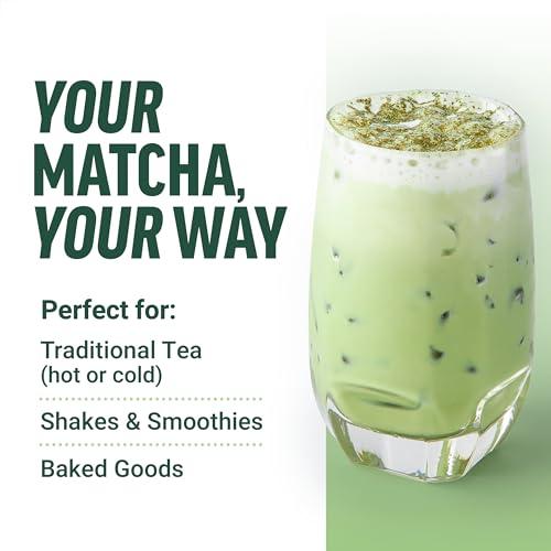 Force Factor FORCE FACTOR Organic Matcha Green Tea Powder for Energy, Focus, and Daily Wellness, Culinary Grade, USDA-Certified Organic, Rich and Delicious Flavor 169g, 84 Servings