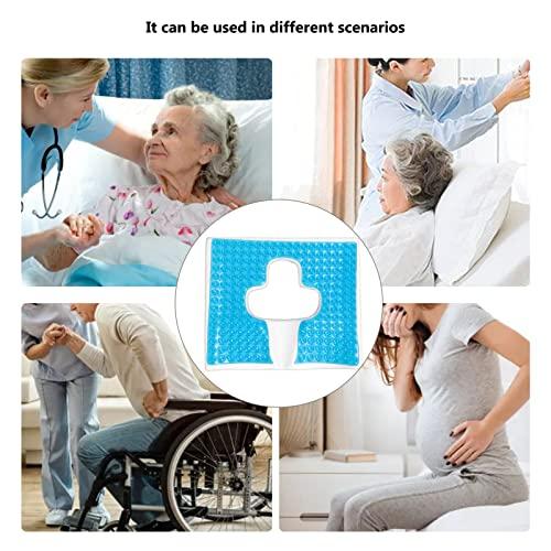 JUOPZKENN JUOPZKENN Anti BedSores Cushion, Bed Sores and T Shaped Nursing Pad, Breathe Freely Fiber Material Prevent Soress, T Shaped Opening Triangular Slope Design Anti BedSores Pad for Elderly Bedridden