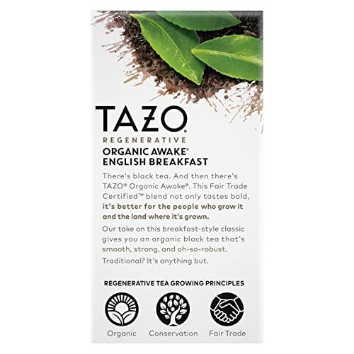 TAZO TAZO Organic Awake English Breakfast Black Tea, 16 Total Tea Bags