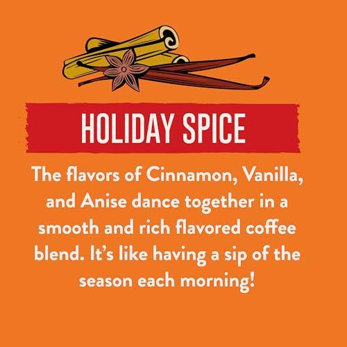 Two Rivers Coffee Two Rivers Coffee Holiday Spice Flavored Ground Coffee, Perfectly Balanced, Always Smooth, Made with 100% Arabica Beans - Flavor Enhanced, 10 Ounce Bag