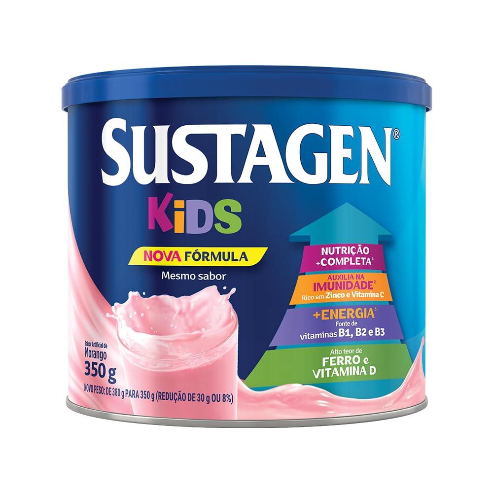 Sustagen Kids Sustagen Kids Food Supplement Strawberry Tin 380g, 13.4 Ounce (Pack of 1) (Modelo Padrão)
